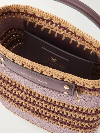 Anya Hindmarch Striped Raffia Cross Body Bag | Thumbnail 6 Anya Hindmarch Striped Raffia Cross Body Bag | Thumbnail 6