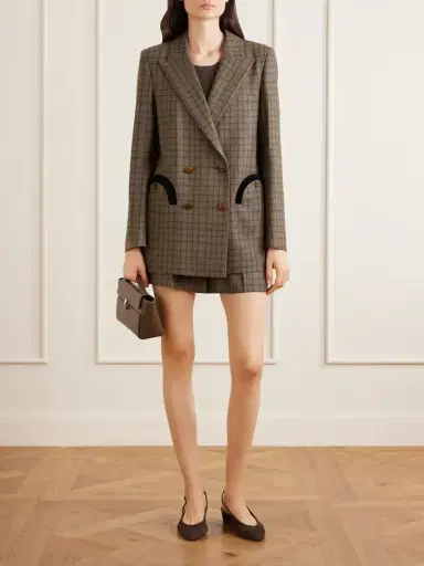 Blazé Milano Everyday Checked Wool And Cashmere-blend Jacket | Thumbnail 2 Blazé Milano Everyday Checked Wool And Cashmere-blend Jacket | Thumbnail 2