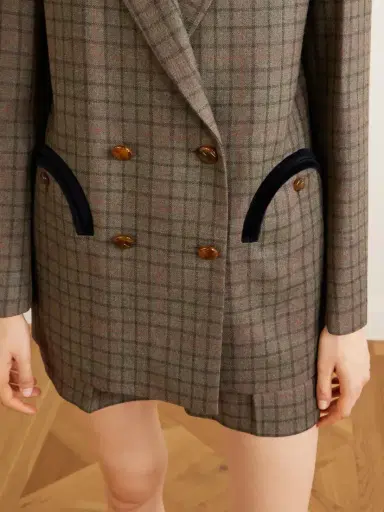 Blazé Milano Everyday Checked Wool And Cashmere-blend Jacket | Thumbnail 4 Blazé Milano Everyday Checked Wool And Cashmere-blend Jacket | Thumbnail 4