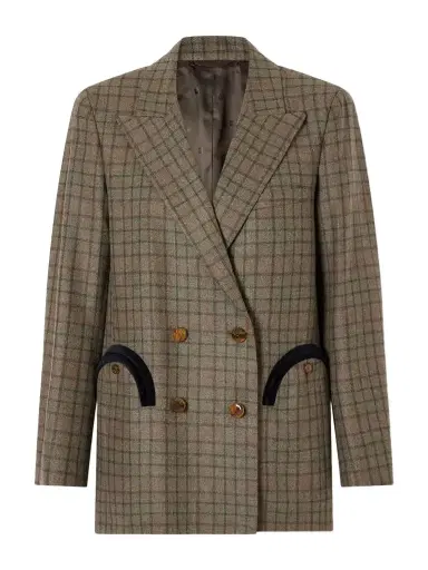 Blazé Milano Everyday Checked Wool And Cashmere-blend Jacket | Thumbnail 1 Blazé Milano Everyday Checked Wool And Cashmere-blend Jacket | Thumbnail 1
