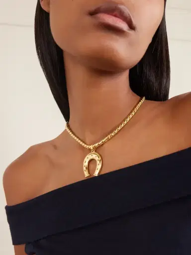 Martha Calvo Wish Me Luck Gold-tone Necklace | Thumbnail 2 Martha Calvo Wish Me Luck Gold-tone Necklace | Thumbnail 2