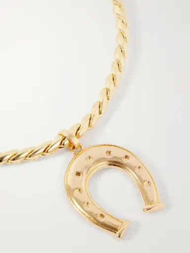 Martha Calvo Wish Me Luck Gold-tone Necklace | Thumbnail 4 Martha Calvo Wish Me Luck Gold-tone Necklace | Thumbnail 4