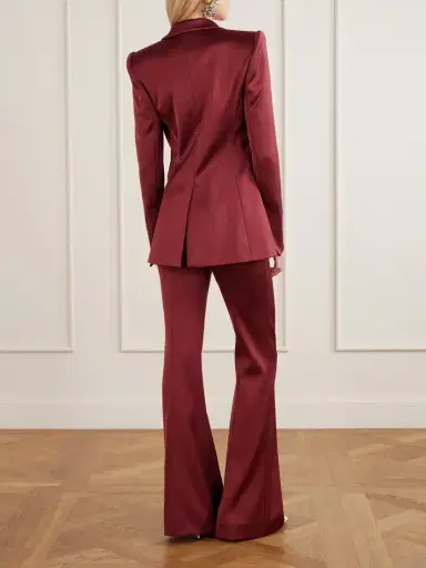 Galvan Sculpted Satin Blazer | Thumbnail 3 Galvan Sculpted Satin Blazer | Thumbnail 3