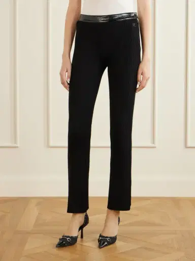 Courrèges Ribbed Flared Vinyl Pants | Thumbnail 3 Courrèges Ribbed Flared Vinyl Pants | Thumbnail 3
