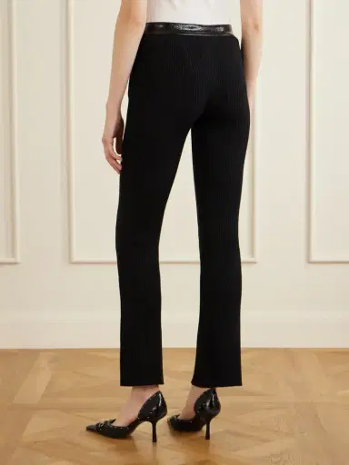 Courrèges Ribbed Flared Vinyl Pants | Thumbnail 4 Courrèges Ribbed Flared Vinyl Pants | Thumbnail 4