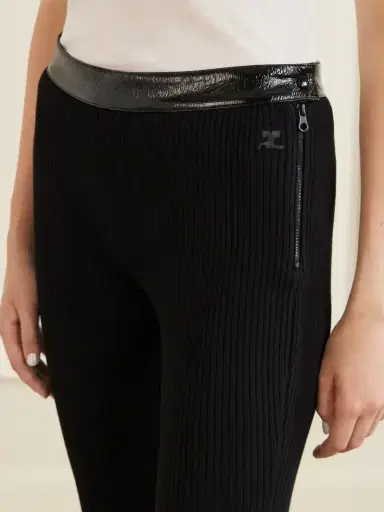 Courrèges Ribbed Flared Vinyl Pants | Thumbnail 5 Courrèges Ribbed Flared Vinyl Pants | Thumbnail 5