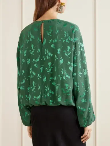 Dries Van Noten Floral-jacquard Cloqué Blouse | Thumbnail 3 Dries Van Noten Floral-jacquard Cloqué Blouse | Thumbnail 3