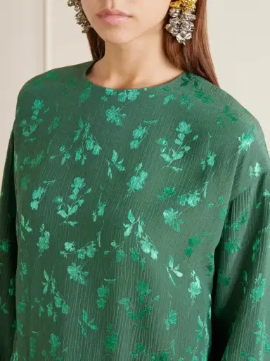 Dries Van Noten Floral-jacquard Cloqué Blouse | Thumbnail 4 Dries Van Noten Floral-jacquard Cloqué Blouse | Thumbnail 4