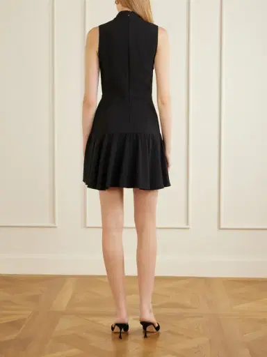 Alessandra Rich Button-embellished Cady Mini Dress | Thumbnail 3 Alessandra Rich Button-embellished Cady Mini Dress | Thumbnail 3