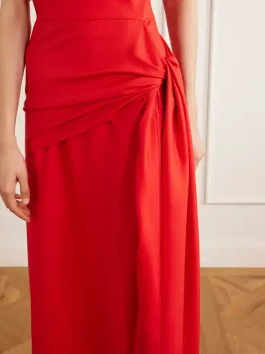 Heirlome Helena One-shoulder Silk-twill Maxi Dress | Thumbnail 5 Heirlome Helena One-shoulder Silk-twill Maxi Dress | Thumbnail 5