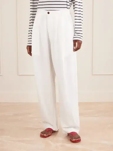 Jamie Haller Tapered Linen-blend Pants | Thumbnail 3 Jamie Haller Tapered Linen-blend Pants | Thumbnail 3