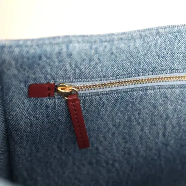Chanel Chanel Maxi "Souplissimo" Large Flap Bag Blue Denim Gold Hardware | Thumbnail 10 Chanel Chanel Maxi "Souplissimo" Large Flap Bag Blue Denim Gold Hardware | Thumbnail 10