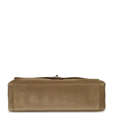 Chanel Chanel Maxi "Souplissimo" Large Flap Bag Dark Beige Suede Gold Hardware | Thumbnail 6 Chanel Chanel Maxi "Souplissimo" Large Flap Bag Dark Beige Suede Gold Hardware | Thumbnail 6