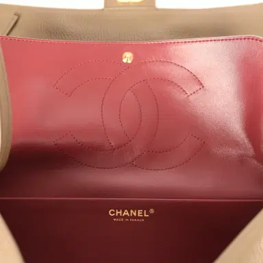 Chanel Chanel Maxi "Souplissimo" Small Flap Bag Dark Khaki Grained Calfskin Gold Hardware | Thumbnail 11 Chanel Chanel Maxi "Souplissimo" Small Flap Bag Dark Khaki Grained Calfskin Gold Hardware | Thumbnail 11