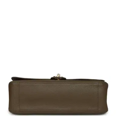Chanel Chanel Maxi "Souplissimo" Small Flap Bag Dark Khaki Grained Calfskin Gold Hardware | Thumbnail 6 Chanel Chanel Maxi "Souplissimo" Small Flap Bag Dark Khaki Grained Calfskin Gold Hardware | Thumbnail 6