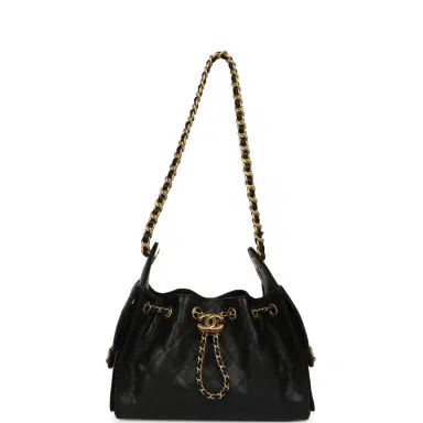 Chanel Chanel Mini 25 Hobo Bag Black Caviar Antique Gold Hardware | Thumbnail 7 Chanel Chanel Mini 25 Hobo Bag Black Caviar Antique Gold Hardware | Thumbnail 7