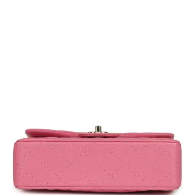 Chanel Chanel Small Classic Double Flap Bag Pink Caviar Light Gold Hardware | Thumbnail 6 Chanel Chanel Small Classic Double Flap Bag Pink Caviar Light Gold Hardware | Thumbnail 6