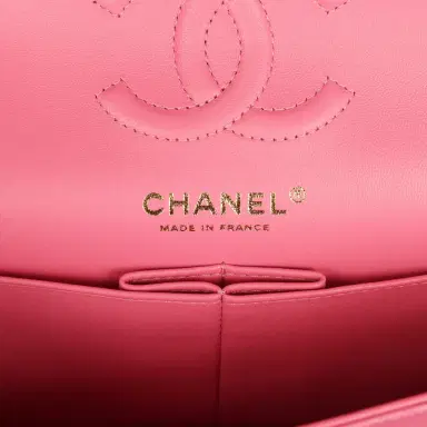 Chanel Chanel Small Classic Double Flap Bag Pink Caviar Light Gold Hardware | Thumbnail 8 Chanel Chanel Small Classic Double Flap Bag Pink Caviar Light Gold Hardware | Thumbnail 8