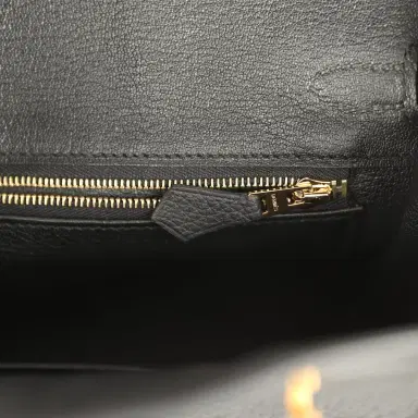 HERMÈS Hermes Birkin 25 Black Togo Brushed Gold Hardware | Thumbnail 9 HERMÈS Hermes Birkin 25 Black Togo Brushed Gold Hardware | Thumbnail 9