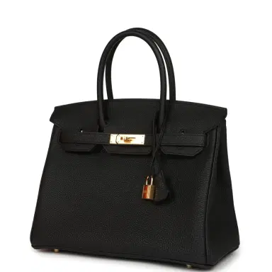 HERMÈS Hermes Birkin 30 Black Togo Gold Hardware | Thumbnail 5 HERMÈS Hermes Birkin 30 Black Togo Gold Hardware | Thumbnail 5