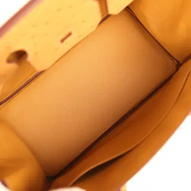 HERMÈS Hermes Birkin 30 Tabac Camel Ostrich Palladium Hardware | Thumbnail 8 HERMÈS Hermes Birkin 30 Tabac Camel Ostrich Palladium Hardware | Thumbnail 8