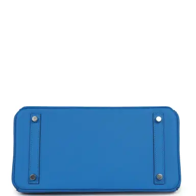 HERMÈS Hermes Colormatic Birkin 30 Bleu Hydra Swift Palladium Hardware | Thumbnail 6 HERMÈS Hermes Colormatic Birkin 30 Bleu Hydra Swift Palladium Hardware | Thumbnail 6
