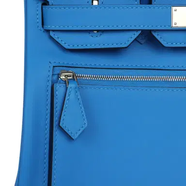 HERMÈS Hermes Colormatic Birkin 30 Bleu Hydra Swift Palladium Hardware | Thumbnail 7 HERMÈS Hermes Colormatic Birkin 30 Bleu Hydra Swift Palladium Hardware | Thumbnail 7