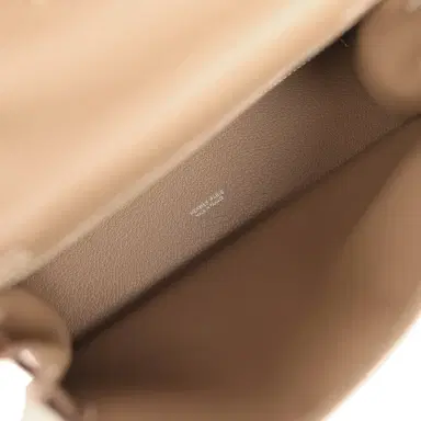 HERMÈS Hermes Kelly Danse Etoupe Evercolor Palladium Hardware | Thumbnail 8 HERMÈS Hermes Kelly Danse Etoupe Evercolor Palladium Hardware | Thumbnail 8