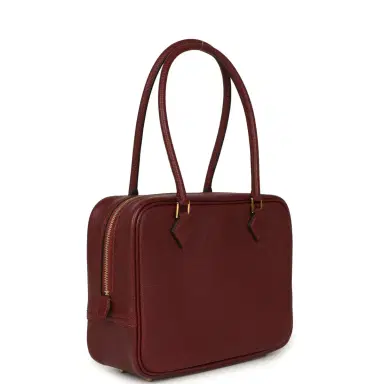 HERMÈS Hermes Mini Plume 21 Bag Rouge H Chèvre Gold Hardware | Thumbnail 2 HERMÈS Hermes Mini Plume 21 Bag Rouge H Chèvre Gold Hardware | Thumbnail 2
