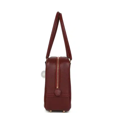 HERMÈS Hermes Mini Plume 21 Bag Rouge H Chèvre Gold Hardware | Thumbnail 3 HERMÈS Hermes Mini Plume 21 Bag Rouge H Chèvre Gold Hardware | Thumbnail 3