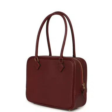 HERMÈS Hermes Mini Plume 21 Bag Rouge H Chèvre Gold Hardware | Thumbnail 5 HERMÈS Hermes Mini Plume 21 Bag Rouge H Chèvre Gold Hardware | Thumbnail 5