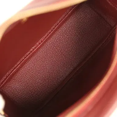 HERMÈS Hermes Mini Plume 21 Bag Rouge H Chèvre Gold Hardware | Thumbnail 9 HERMÈS Hermes Mini Plume 21 Bag Rouge H Chèvre Gold Hardware | Thumbnail 9