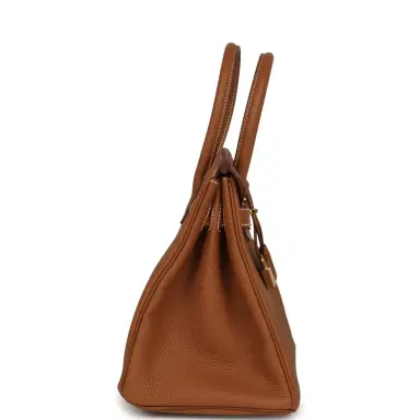 HERMÈS Pre-owned Hermes Birkin 30 Gold Togo Gold Hardware | Thumbnail 3 HERMÈS Pre-owned Hermes Birkin 30 Gold Togo Gold Hardware | Thumbnail 3