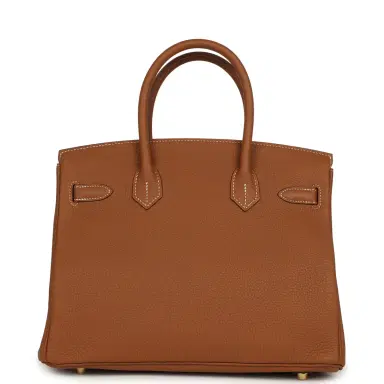 HERMÈS Pre-owned Hermes Birkin 30 Gold Togo Gold Hardware | Thumbnail 4 HERMÈS Pre-owned Hermes Birkin 30 Gold Togo Gold Hardware | Thumbnail 4