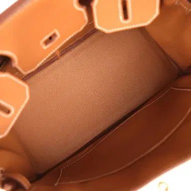 HERMÈS Pre-owned Hermes Birkin 30 Gold Togo Gold Hardware | Thumbnail 8 HERMÈS Pre-owned Hermes Birkin 30 Gold Togo Gold Hardware | Thumbnail 8