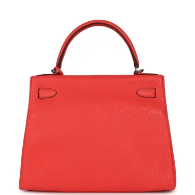 HERMÈS Pre-owned Hermes Kelly Retourne 28 Rose Texas Clemence Gold Hardware | Thumbnail 4 HERMÈS Pre-owned Hermes Kelly Retourne 28 Rose Texas Clemence Gold Hardware | Thumbnail 4