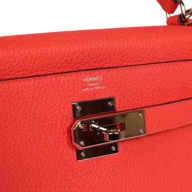 HERMÈS Pre-owned Hermes Kelly Retourne 28 Rose Texas Clemence Gold Hardware | Thumbnail 7 HERMÈS Pre-owned Hermes Kelly Retourne 28 Rose Texas Clemence Gold Hardware | Thumbnail 7