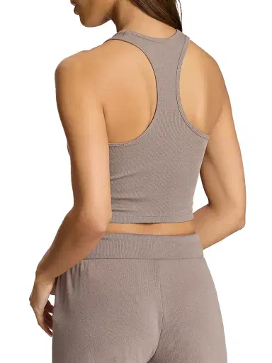Commando Women's Better Than Basic Pima Cotton Crop Tank - Truffle | Thumbnail 4 Commando Women's Better Than Basic Pima Cotton Crop Tank - Truffle | Thumbnail 4