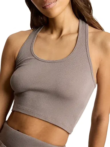 Commando Women's Better Than Basic Pima Cotton Crop Tank - Truffle | Thumbnail 5 Commando Women's Better Than Basic Pima Cotton Crop Tank - Truffle | Thumbnail 5