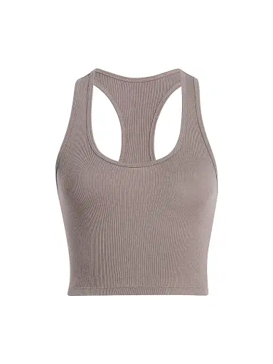Commando Women's Better Than Basic Pima Cotton Crop Tank - Truffle | Thumbnail 1 Commando Women's Better Than Basic Pima Cotton Crop Tank - Truffle | Thumbnail 1