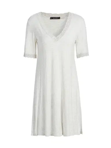 Natori Women's Feathers Essentials Lace-Trim A-line Minidress - Grey - Size XL | Thumbnail 1 Natori Women's Feathers Essentials Lace-Trim A-line Minidress - Grey - Size XL | Thumbnail 1
