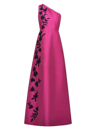 Kay Unger Women's Madelyn Embroidered A-Line Gown - Aster | Thumbnail 1 Kay Unger Women's Madelyn Embroidered A-Line Gown - Aster | Thumbnail 1