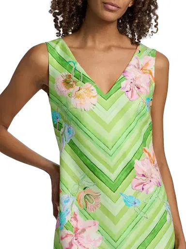 Saloni Women's Alba-C Printed A-Line Minidress - Lilia Ornamental Placement | Thumbnail 6 Saloni Women's Alba-C Printed A-Line Minidress - Lilia Ornamental Placement | Thumbnail 6