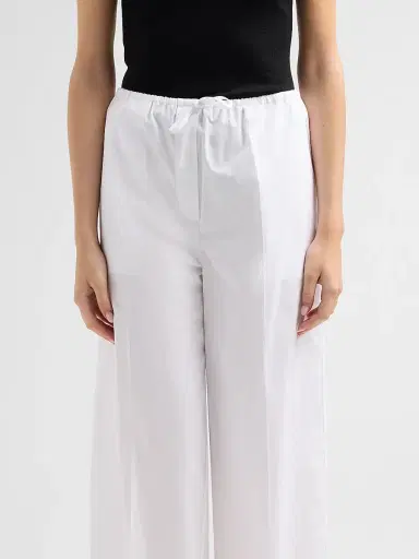 TOTEME Women's Drawstring Cotton Trousers | Thumbnail 5 TOTEME Women's Drawstring Cotton Trousers | Thumbnail 5