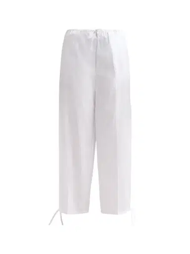 TOTEME Women's Drawstring Cotton Trousers | Thumbnail 1 TOTEME Women's Drawstring Cotton Trousers | Thumbnail 1