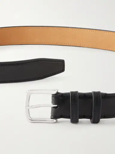 George Cleverley 3.5cm Leather Belt | Thumbnail 3 George Cleverley 3.5cm Leather Belt | Thumbnail 3