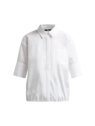 7 For All Mankind Women's Pocket Poplin Cotton Shirt - Popeline Optica | Thumbnail 1 7 For All Mankind Women's Pocket Poplin Cotton Shirt - Popeline Optica | Thumbnail 1