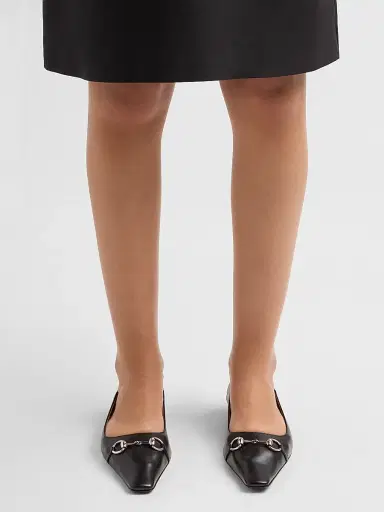 Gucci Women's Vittoria Leather Ballet Flats - Nero - Size 10.5 | Thumbnail 2 Gucci Women's Vittoria Leather Ballet Flats - Nero - Size 10.5 | Thumbnail 2