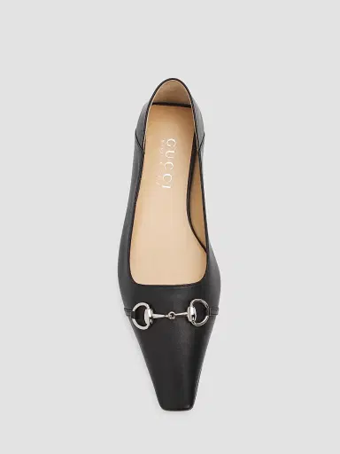 Gucci Women's Vittoria Leather Ballet Flats - Nero - Size 10.5 | Thumbnail 5 Gucci Women's Vittoria Leather Ballet Flats - Nero - Size 10.5 | Thumbnail 5