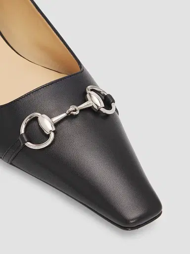 Gucci Women's Vittoria Leather Ballet Flats - Nero - Size 10.5 | Thumbnail 6 Gucci Women's Vittoria Leather Ballet Flats - Nero - Size 10.5 | Thumbnail 6